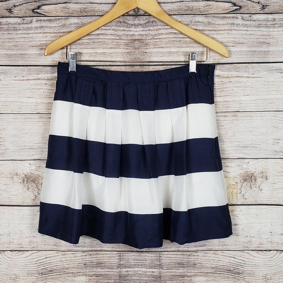 J. Crew Dresses & Skirts - J. Crew | 100% Silk Awning Stripe Mini Size 6